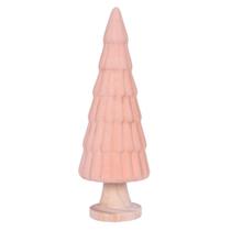 Enfeite Mini Arvore Decoração Vila Cerâmica Rose 25cm Enfeite Mini Arvore Decoração Vila Cerâmica Rose 25cm