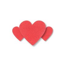 Enfeite Mini Corações Decorativos - 10 Unidades