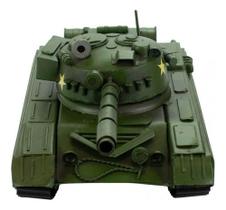 Enfeite Miniatura Tanque De Guerra Verde Retrô - 33cm