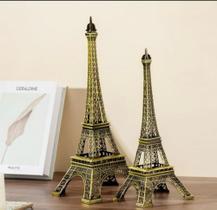Enfeite Miniatura Torre Eiffel Metal Paris Decoração 15cm