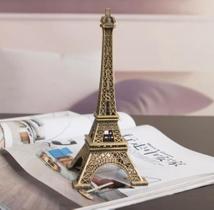 Enfeite Miniatura Torre Eiffel Metal Paris Decoração 15cm Enfeite Miniatura Torre Eiffel Metal Paris Decoração 15cm