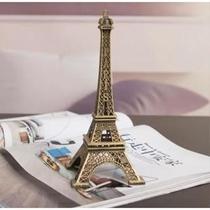 Enfeite Miniatura Torre Eiffel Metal Paris Decoração 15cm