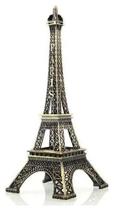 Enfeite Miniatura Torre Eiffel Metal Paris Decoração 18cm - Daterra
