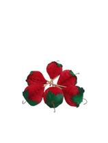 Enfeite Morango N000 Para Festa Carnaval Vermelho 03cm