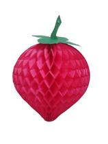 Enfeite Morango N2 Para Carnaval Vermelho 23cm