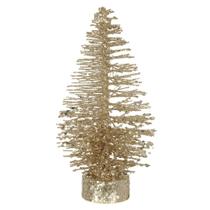 Enfeite Natal Árvore Decorativa Champanhe 16cm - DA