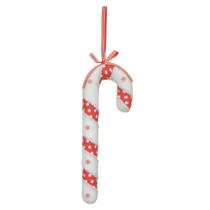 Enfeite Natal Bengala Pendurar Vermelho e Branco 34cm Enfeite Natal Bengala Pendurar Vermelho e Branco 34cm