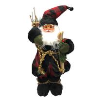 Enfeite Natal Boneco Papai Noel Decoração Natalina Luxo 30cm Enfeite Natal Boneco Papai Noel Decoração Natalina Luxo 30cm