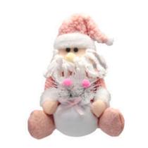 Enfeite Natal Boneco Pelucia Saco Presente Rs 20cm Enfeite Natal Boneco Pelucia Saco Presente Rs 20cm