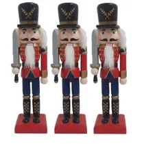 Enfeite Natal De Madeira Soldadinho Quebra Nozes Nt0010uc