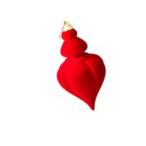 Enfeite natal pendura cabaça veludo