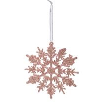 Enfeite Natal Pendurar Floco Neve 10x10x1cm 1un 1019322