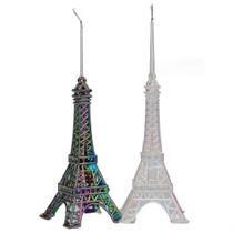 Enfeite Natal Pendurar Torre Eiffel 16x7x7cm 1019148 - Cromus