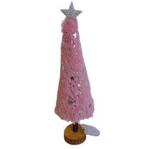 Enfeite Natalino Árvore de Natal Mira Rosa para Mesa 10Leds Ø7x29cm. Enfeite Natalino Árvore de Natal Mira Rosa para Mesa 10Leds Ø7x29cm.