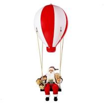 Enfeite Natalino Balão com Papai Noel Musical com Led 115x43cm