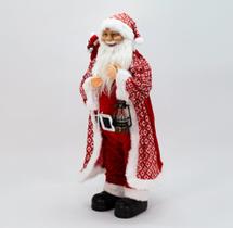 Enfeite Natalino Boneco Papai Noel Tecido Decorativo 62 cm