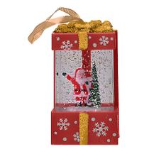 Enfeite Natalino Caixa de Presente com Led Decoração de Natal