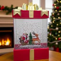 Enfeite Natalino Caixa De Presente Luz E Som Decoração Natal Enfeite Natalino Caixa De Presente Luz E Som Decoração Natal