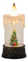 Enfeite Natalino Decorativo Vela Luminária Led A Pilha Luxo Enfeite Natalino Decorativo Vela Luminária Led A Pilha Luxo