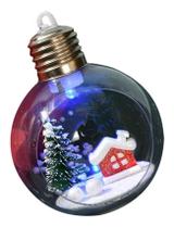 Enfeite Natalino Globo Lâmpada Pendente Boneco De Neve