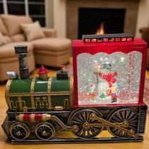 Enfeite Natalino Musical Com Luz E Som Trem Decoração Natal Colorido Locomotiva Enfeite Natalino Musical Com Luz E Som Trem Decoração Natal Colorido Locomotiva