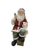 Enfeite natalino papai Noel em resina - 24,5 x 11 cm Enfeite natalino papai Noel em resina - 24,5 x 11 cm