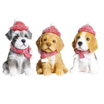 Enfeite Natalino Pet Mania Cachorro Gorro e Cachecol