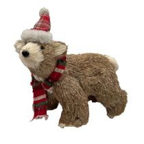 Enfeite Natalino Urso Estocolmo 24x 14x 30cm