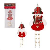 Enfeite Noel/boneco Perna De Bolinhas Tecido Aveludado 20 Cm