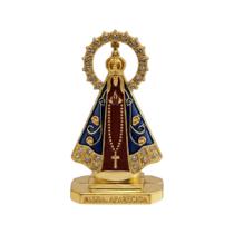Enfeite Nossa Senhora Aparecida Mesa Painel Carro Strass 5 cm