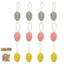 Enfeite Ovo De Páscoa Com 12 Unidades 4cm - Florarte