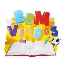 Enfeite Painel Escolar Bem Vindos Caderno em EVA - 01 unid Enfeite Painel Escolar Bem Vindos Caderno em EVA - 01 unid