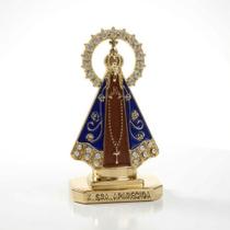Enfeite Painel Nossa Senhora Aparecida Auto Colante Fundo Marrom Dourado Decorativo Religioso para Ambientes Enfeite Painel Nossa Senhora Aparecida Auto Colante Fundo Marrom Dourado Decorativo Religioso para Ambientes