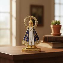 Enfeite Painel Nossa Senhora Aparecida Metal Auto Colante 5 cm Enfeite Painel Nossa Senhora Aparecida Metal Auto Colante 5 cm