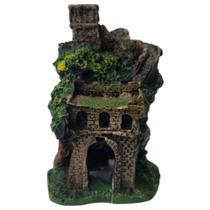 Enfeite Para Aquário Ou Ornamento De Resina Castelo Médio Enfeite Para Aquário Ou Ornamento De Resina Castelo Médio