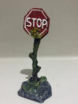 Enfeite para aquario Placa Stop rs513 Enfeite para aquario Placa Stop rs513