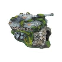 Enfeite para Aquário Tanque de Guerra Fragata