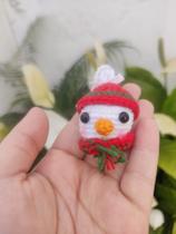 Enfeite para Árvore de Natal - Amigurumi - Presente Natal - Boneco de Neve - RockBil Produtos feito á mão