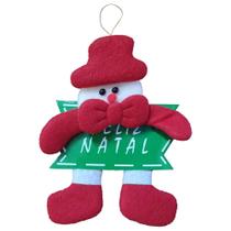 Enfeite para Arvore de Natal ou Porta com Placa Feliz Natal Pendente Apartamento Festas Decoração Casa Enfeite para Arvore de Natal ou Porta com Placa Feliz Natal Pendente Apartamento Festas Decoração Casa