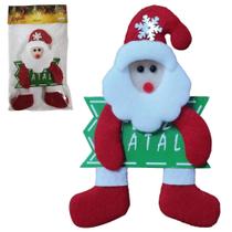 Enfeite para Arvore de Natal ou Porta Papai Noel Pendente Decoração Casa com Placa Feliz Natal Festas Apartamento Enfeite para Arvore de Natal ou Porta Papai Noel Pendente Decoração Casa com Placa Feliz Natal Festas Apartamento