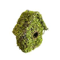 Enfeite para Pendurar Rústico - Casa de Passarinho de Folhas Verdes - 27cm - 1 unidade - Cromus - Rizzo