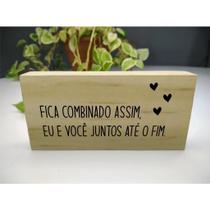 Enfeite Para Rack Ou Estante Placa Com Frases Decorativas