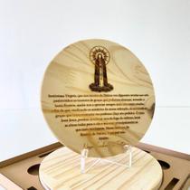 Enfeite Para Sala Quadro Decorativo de Madeira Pinos Nossa Senhora De Fátima