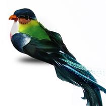 Enfeite Passarinhos kit com 36pçs de 12cm Penas Azul com Presilha para fixar na Decoração Enfeite Passarinhos kit com 36pçs de 12cm Penas Azul com Presilha para fixar na Decoração