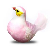 Enfeite Passarinhos kit com 36pçs de 12cm Penas Rosa Bebê com Presilha para fixar na Decoração Enfeite Passarinhos kit com 36pçs de 12cm Penas Rosa Bebê com Presilha para fixar na Decoração