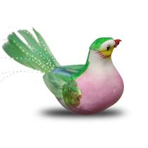 Enfeite Passarinhos kit com 36pçs de 12cm Penas Verde com Presilha para fixar na Decoração Enfeite Passarinhos kit com 36pçs de 12cm Penas Verde com Presilha para fixar na Decoração