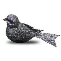 Enfeite Passarinhos kit com 36pçs de 8cm Glitter - Cinza Escuro com Presilha para fixar na Decoração Enfeite Passarinhos kit com 36pçs de 8cm Glitter - Cinza Escuro com Presilha para fixar na Decoração