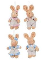 Enfeite Pelúcia Coelho Rosa E Azul 18cm Ref. 76019001 Sortido Enfeite Pelúcia Coelho Rosa E Azul 18cm Ref. 76019001 Sortido