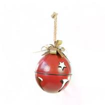 ENFEITE PENDENTE GUIZO C/LACO VRM/OUR 9,5cm ENFEITE PENDENTE GUIZO C/LACO VRM/OUR 9,5cm