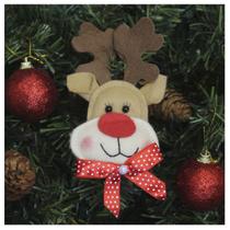 Enfeite Pendente Para Árvore De Natal Rena 13cm 6 Unidades